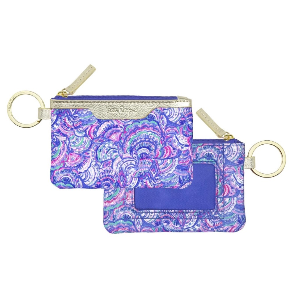 Lilly Pulitzer Zip Top ID Case, Happy as A Clam